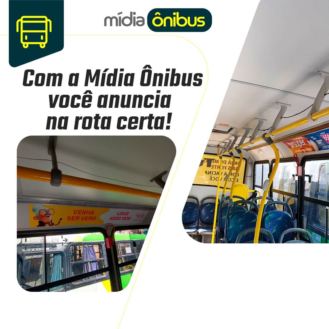 Com a Mídia Ônibus, você anuncia na rota certa!