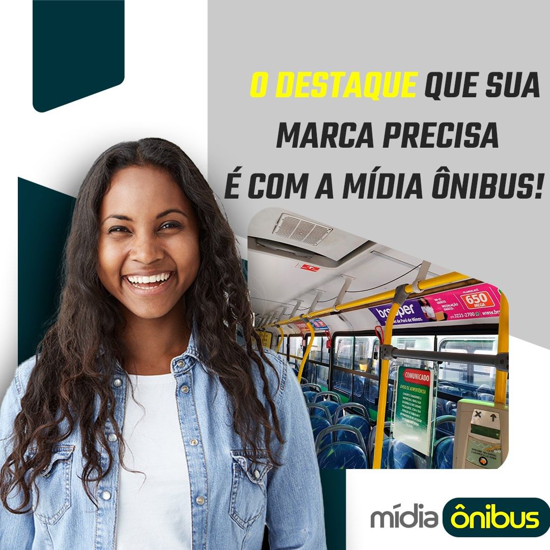 O destaque que a sua marca precisa é com a Mídia Ônibus!