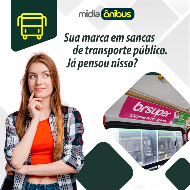 Sua marca em sancas de transporte público,  já pensou nisso?