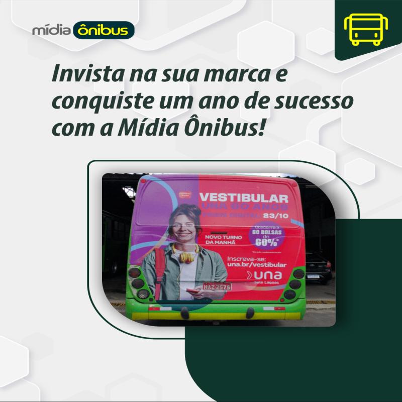 Invista na sua marca e conquiste um ano de sucesso com a Mídia Ônibus!