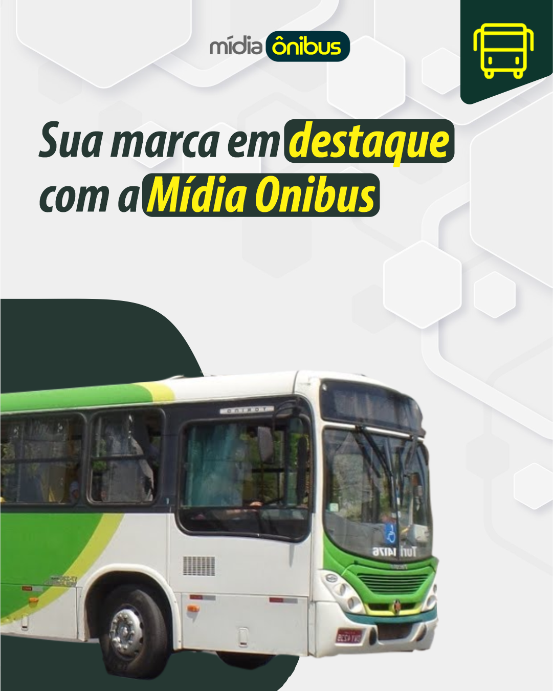 Sua marca em destaque com a Mídia Ônibus