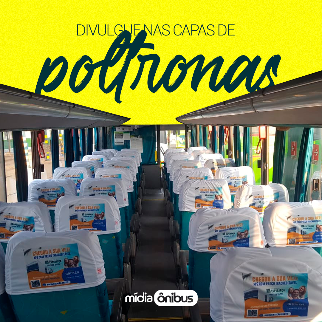 Divulgue nas capas de poltronas