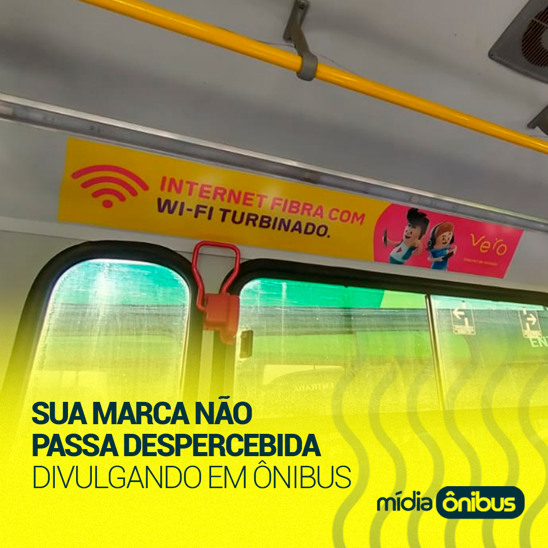 Sua marca não passa despercebida divulgando em ônibus